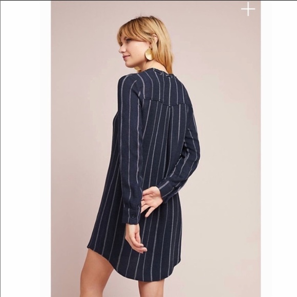 ANTHROPOLOGIE Cloth & Stone Striped Dress NWT XS - Picture 3 of 8